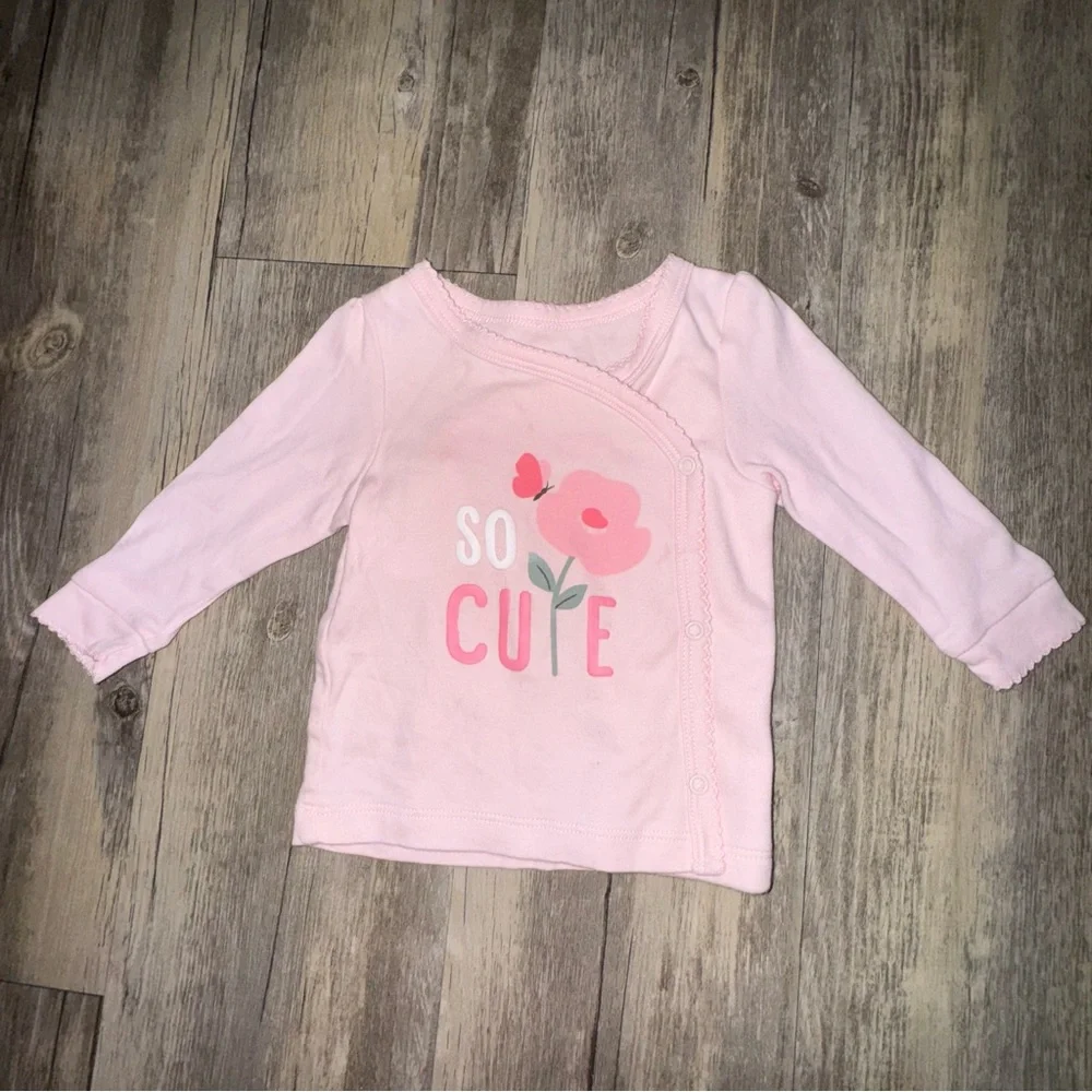 🩷3/$13🩷 Garanimals ‘So Cute’ Floral Pajama Top